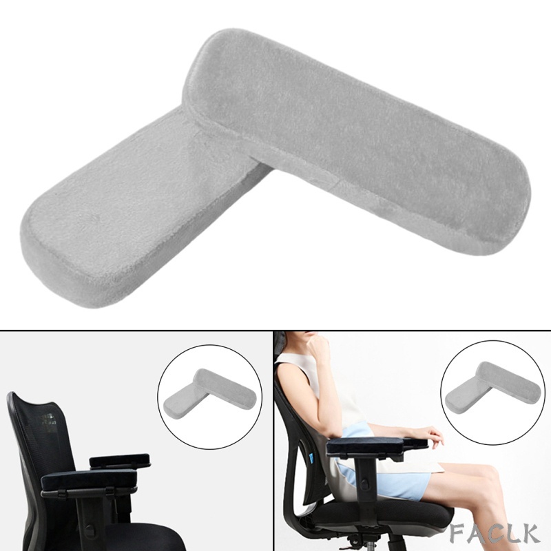 Arm Rest Pillow Chair Armrest Pads Memory Foam Cushions Elbow Pillow Anti-Slip Bottom