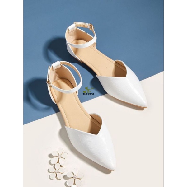 Giày sục/giày búp bê thấp 1cm mũi tim xinh NDD222