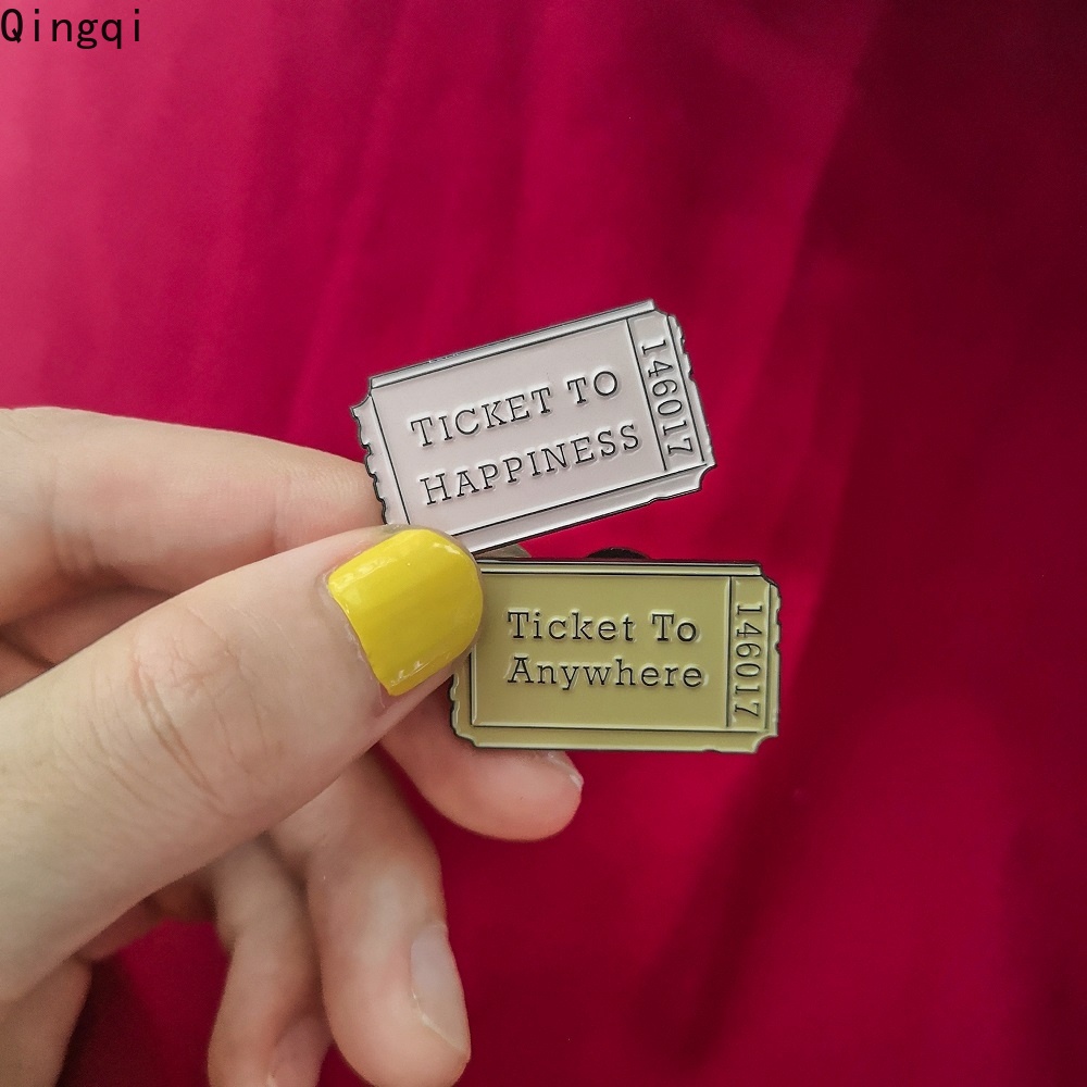 Ghim cài áo Miss Zoe hình vé máy bay dễ thương sáng tạo thích hợp làm quà tặng bạn bè