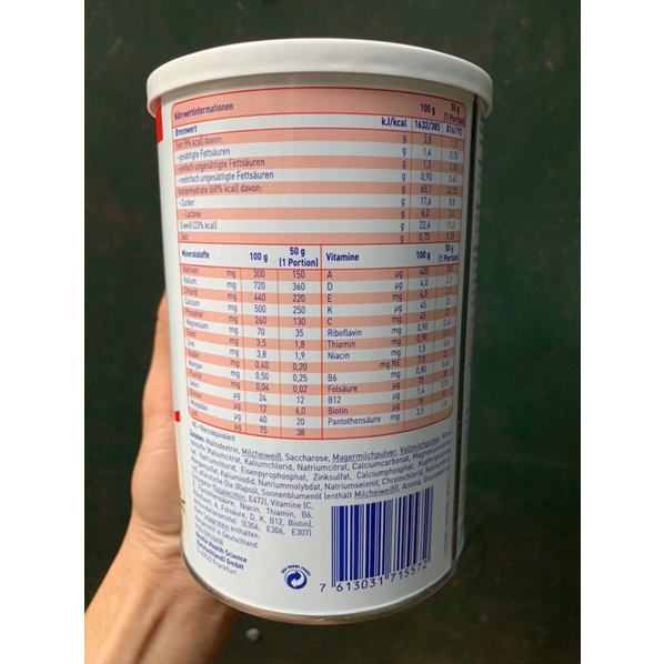 Sữa PALENUM đức dành cho người ung thư t9.2024