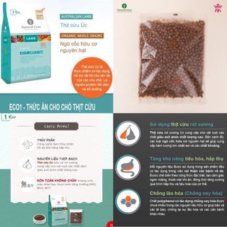 Thức ăn hạt thịt cừu & vịt Natural Core cho chó