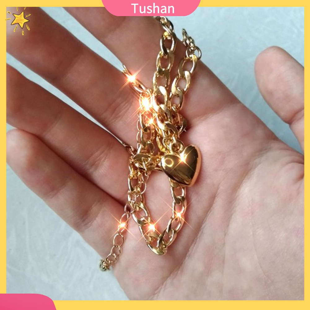 Vòng Cổ Choker Mặt Trái Tim Thời Trang Cho Nữ