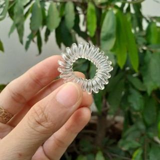 Sỉ 50 cột tóc lò xo trong suốt bản trung