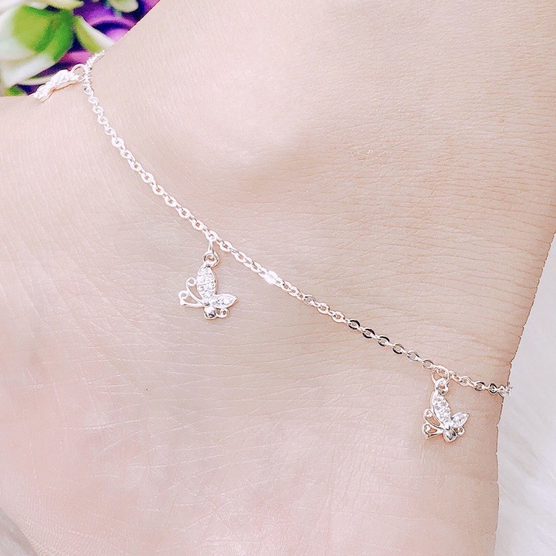 Lắc chân nữ bạc ta, lắc chân nhỏ xinh kiểu mới siêu đẹp - Kho sỉ bạc Nhất Linh