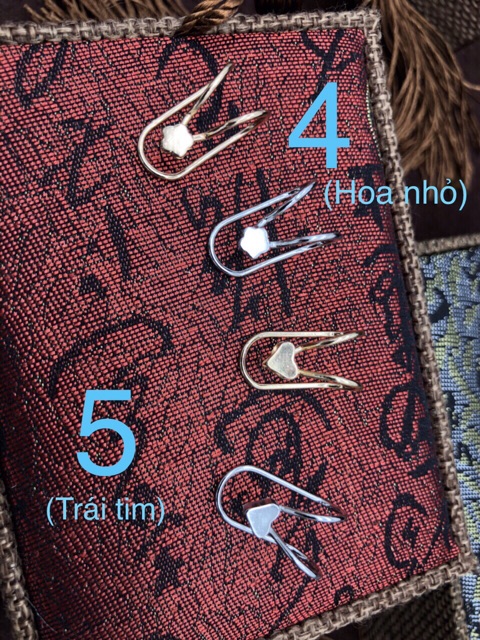 Bông tai kẹp vành kiểu 1 chiếc
