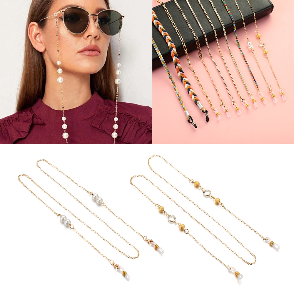 Chuỗi dây đeo kính chống trượt tùy chỉnh thời trang cổ điển cho nữ