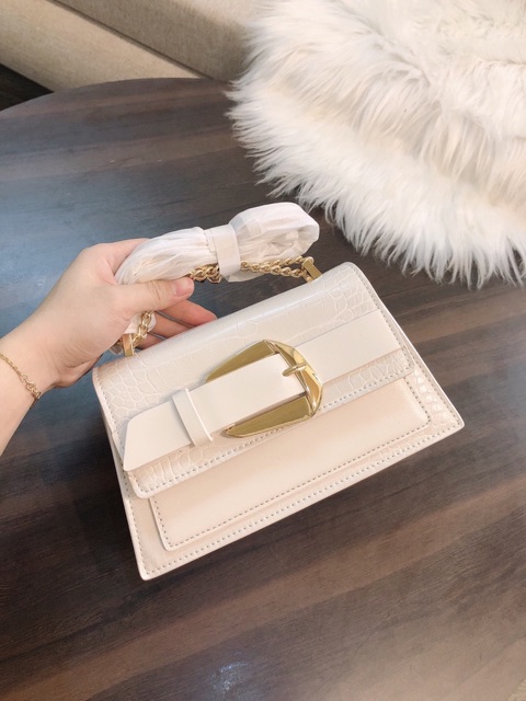 Túi chữ PPPP khoá nịt chuẩn xuât size 20 cực sang kèm ảnh thật shop
