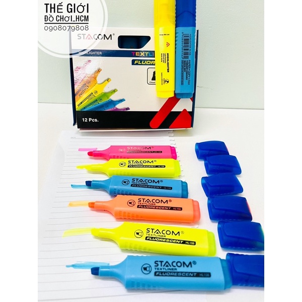 [RẺ-ĐẸP] Bút dạ quang highlight đầu mực siêu đẹp