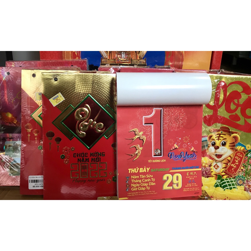 Lịch Bloc Đại 2022 Kích Thước 14.5x 20.5cm, Cực Đẹp Mẫu Mới Nhất Tết Nhâm Dần