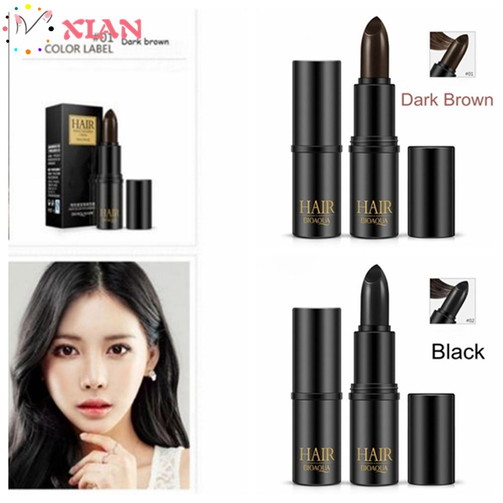 (Hàng Mới Về) Bút Nhuộm Tóc Tạm Thời 4g Lâu Trôi Màu Nâu Đen Thời Trang