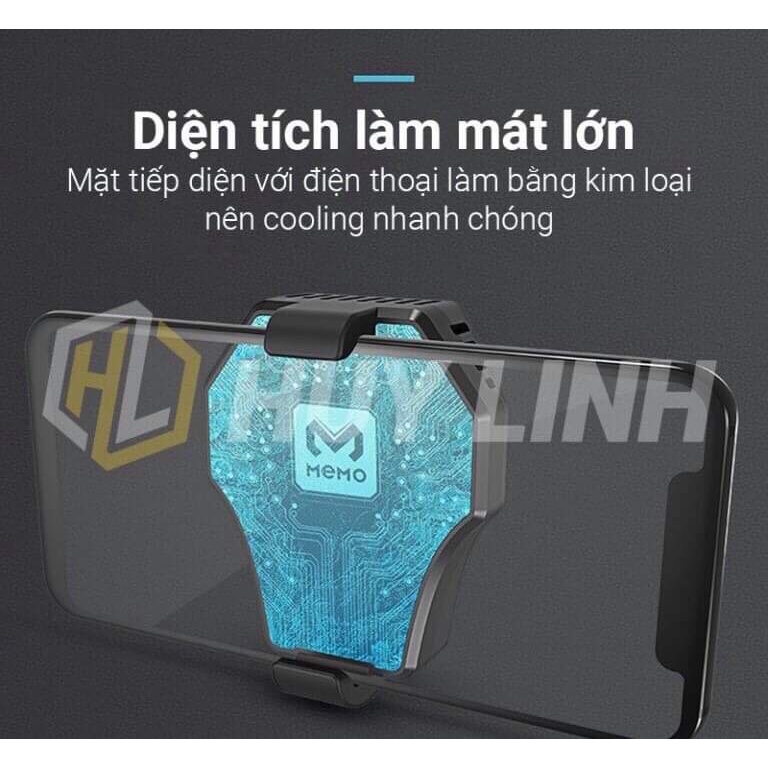 [Mã 253ELSALE hoàn 7% đơn 300K] [Mã ELHA22 giảm 5% đơn 300K] QUẠT TẢN NHIỆT MEMO DL01 CHO ĐIỆN THOẠI