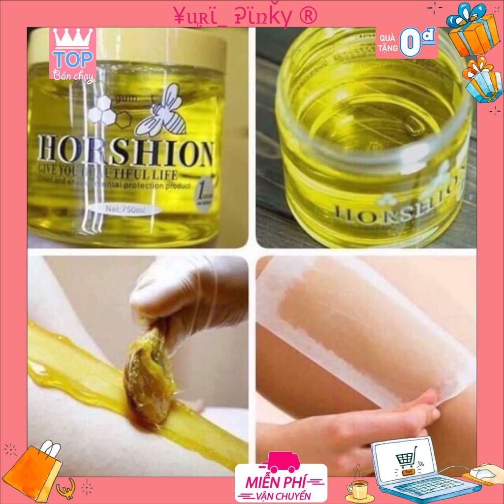 Gel wax lông lạnh mật ong kèm giấy Horshion (HÀNG CÓ SẴN)