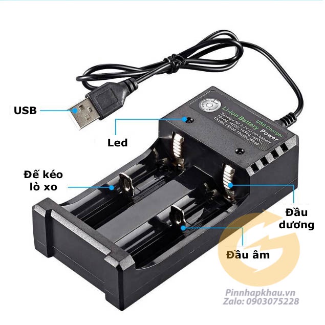 [S5] Sạc 2 cell pin 18650, 26650 Bmax Loại tốt 3.7v 4.2v thông minh, an toàn tự ngắt khi đầy