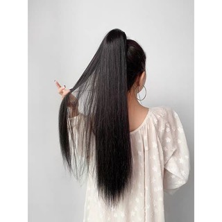 Tóc giả nữ ngoặm thẳng dài, tóc kẹp hàn quốc