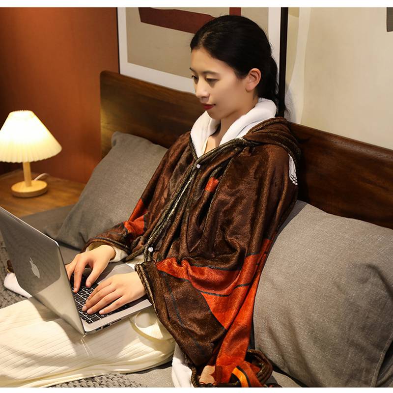 Sam Genshin Impact Chăn Có Mũ Trùm Đầu Hình Anime Zhongli Klee Hutao Làm Quà Tặng Cho Bé