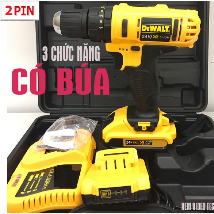 MÁY KHOAN DEWALT 24V- BẢO HÀNH 1 NĂM, CHẤT LƯỢNG CỰC TỐT