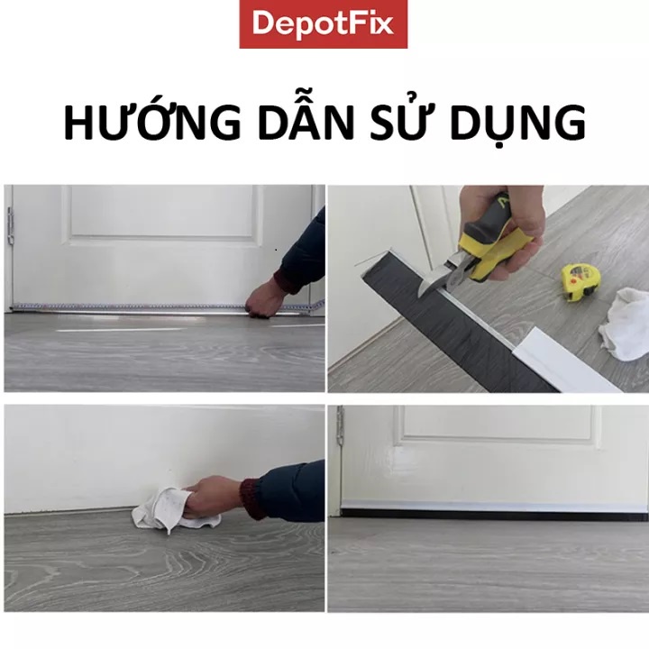 Ron Dán Chân Cửa Đế Lông, Ngăn Bụi, Ngăn Côn Trùng - DepotFix (Vietnam)