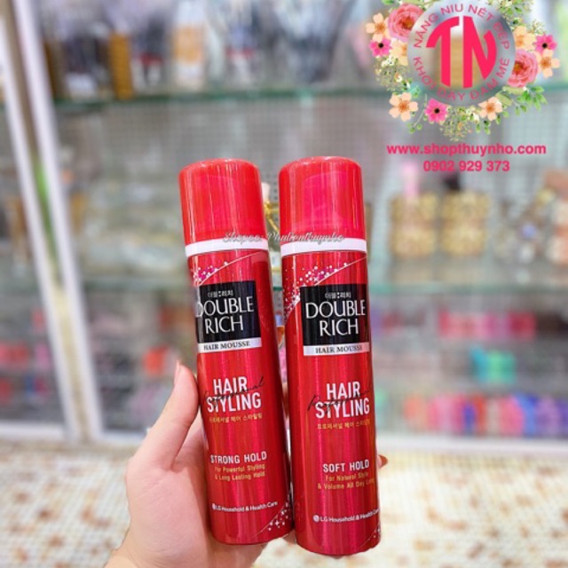 MOUSSE/GÔM TẠO KIỂU DOUBLE RICH HAIR MOUSSE