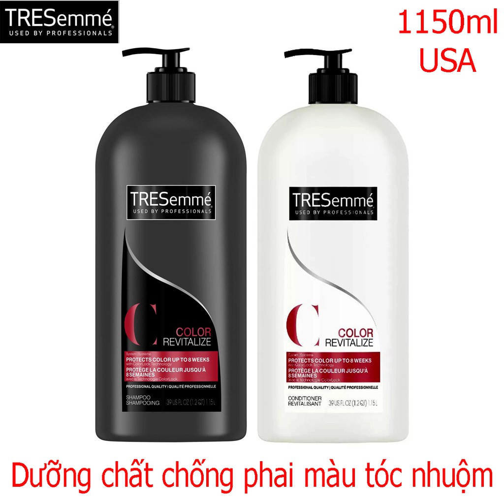 Dầu gội, xả TRESemme 1,15 lít giữ màu tóc nhuộm (Mỹ)