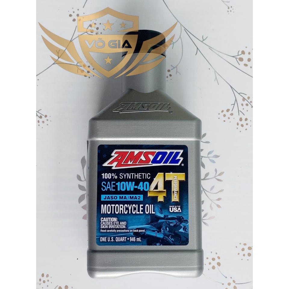 NHỚT AMSOIL 10W40 4T PERFORMANCE NHẬP KHẨU - DÀNH CHO XE EXCITER WINNER SONIC RAIDER SATRIA