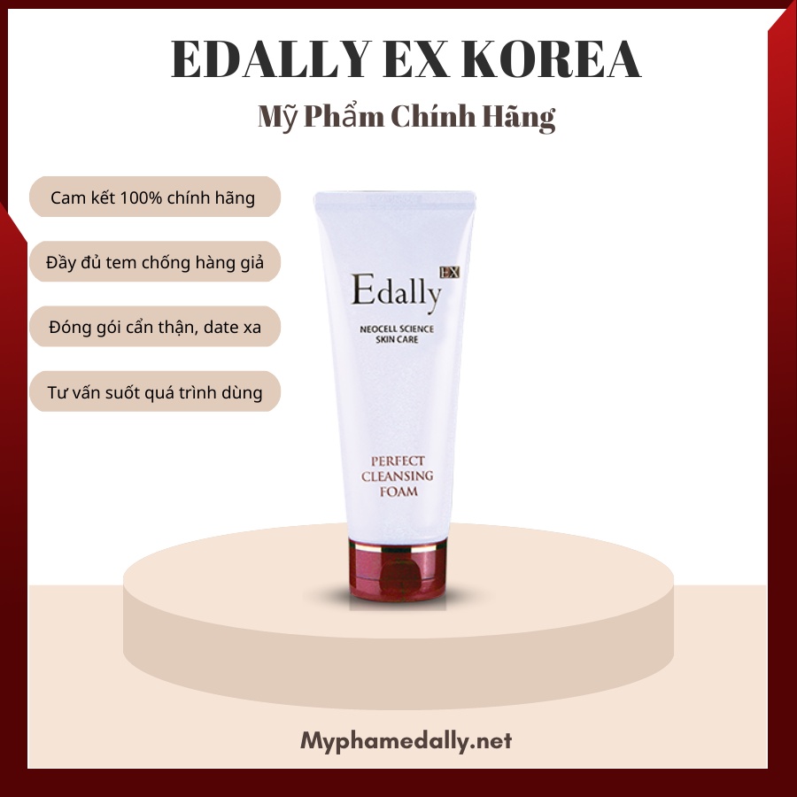 Sữa Rửa Mặt Sạch Sâu Edally làm sạch da,dưỡng ẩm se khít lỗ chân lông Edally 150ml