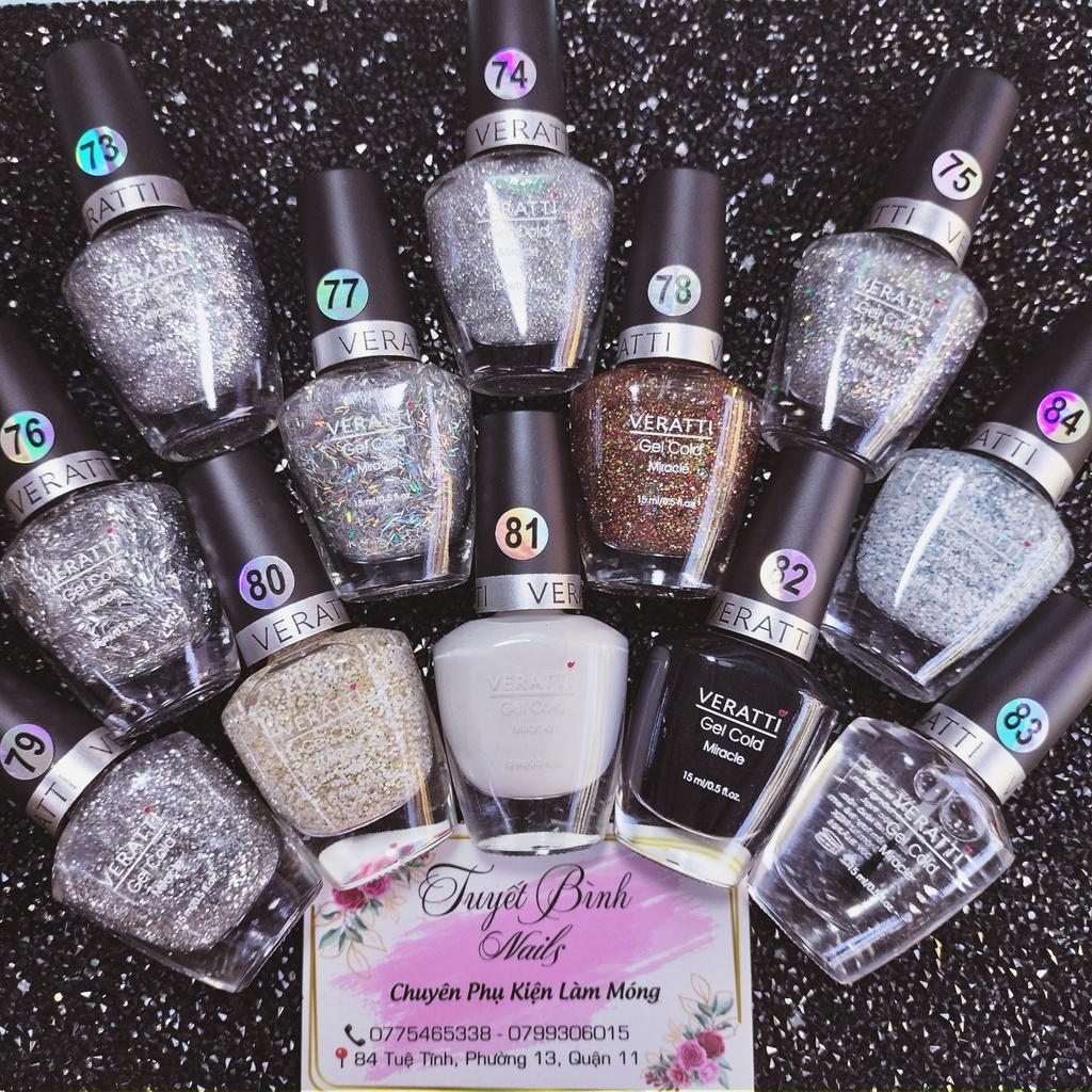 Sơn gel lạnh cao cấp không cần hơ máy hiệu VERATTI - 15ml