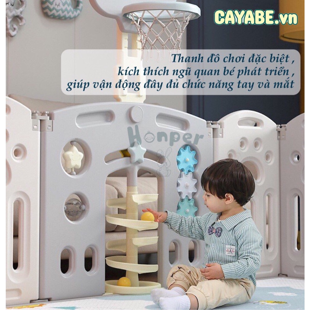 Quây bóng nhựa cho bé sư tử gấp gọn CAYABE size 1m8 x 2m màu xanh lá