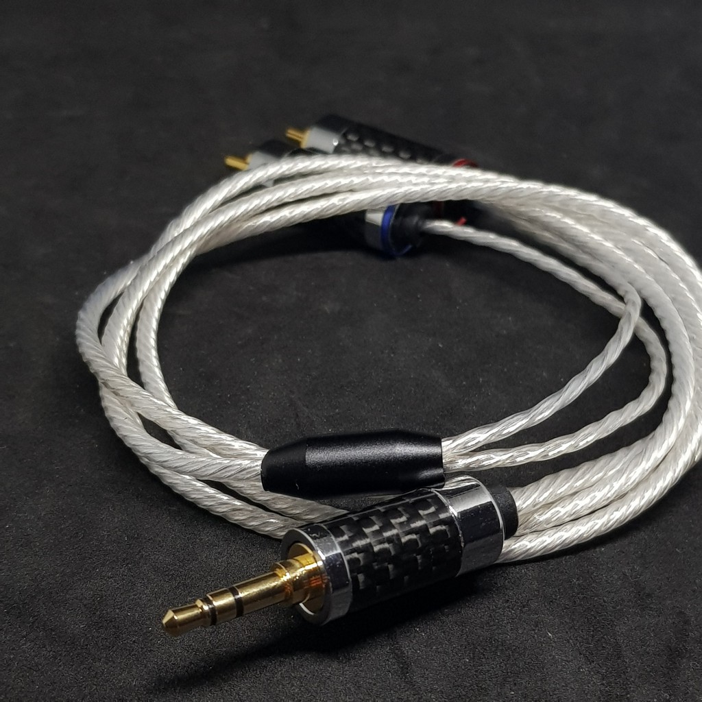 Dây cáp RCA ra 3.5mm đồng mạ bạc OFC