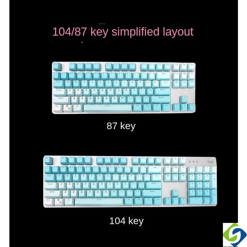 Mới! Mới! 2023 New! 2023 New!Bàn Phím Cơ Chơi Game RK / Ibc Gauss 61 / 87 / 104 PBT Màu Cầu Vồng Độc Đáo