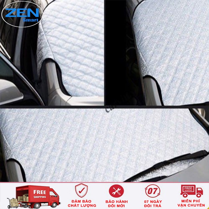 Bạt Phủ Kính Lái Ô Tô Cao Cấp, Bạt Che Nắng Ô Tô Tráng Bạc Cách Nhiệt 3 Lớp - Tránh Tia UV, Bảo Vệ Nội Thất Xe