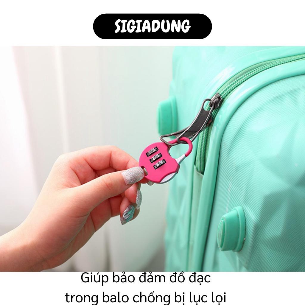 [SGD] Ổ Khóa Balo - Khóa Số Hành Lý, Vali, Túi Xách Mini Chống Trộm, 3 Mật Mã  4043