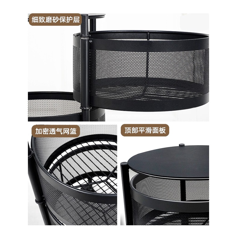 Kệ Đa Năng Tròn Để Rau Củ Nhà Bếp