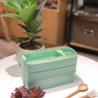 Hộp cơm lúa mạch 3 tầng
