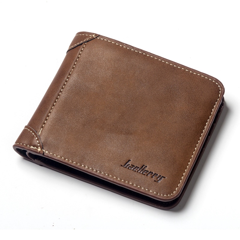 Wemitom Vintage Men Leather Brand Luxury Wallet Leather Short Slim Male Ví tín dụng Chủ thẻ tín dụng Coin Pocket