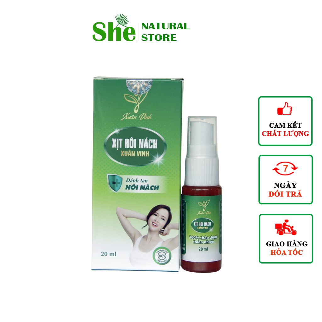 Khử Mùi Hôi Nách NACHSHE25 Xịt Hôi Nách Xuân Vinh Hết Mùi Hôi Nách Ngăn Mồ Hôi Không Làm Thâm Nách Vàng Áo 20ml | BigBuy360 - bigbuy360.vn