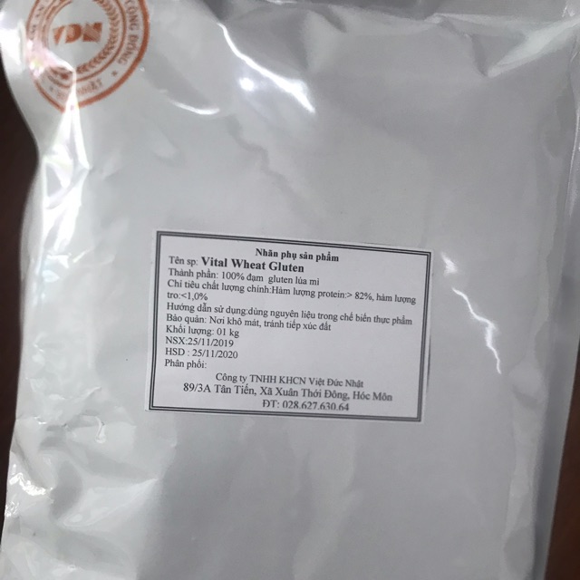 Viltal Wheat Gluten . Công dụng tạo dai , tạo liên kết , ngậm nước