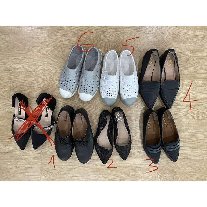 Thanh lý giày mọi loafer giày đi mưa size 38