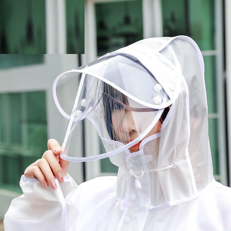 Áo mưa trong suốt có kính - Áo mưa thời trang mẫu mới