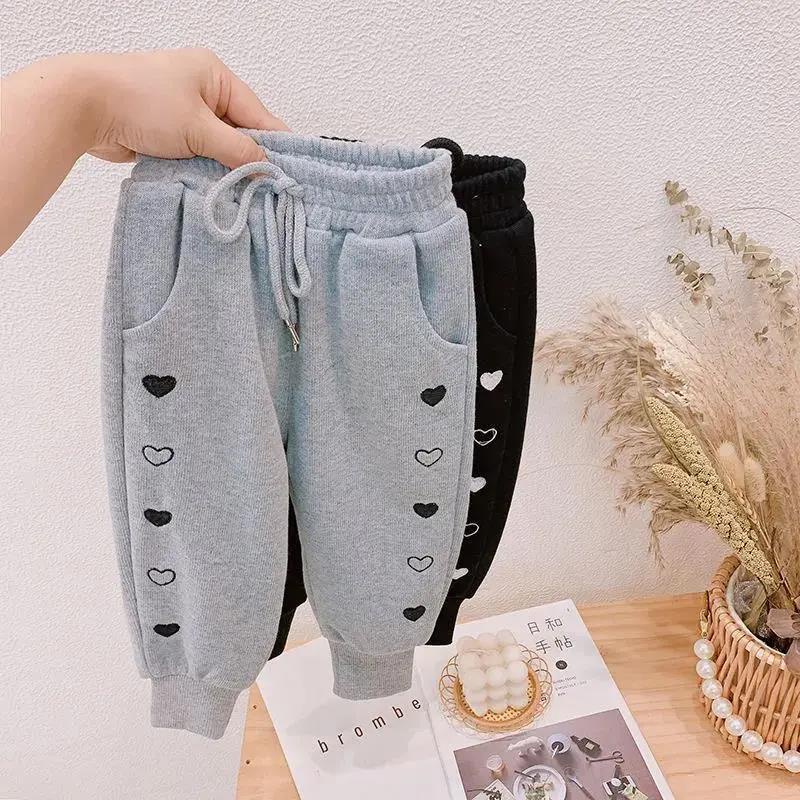 Quần Dài Dáng Rộng Phong Cách Hàn Quốc Thời Trang Mùa Thu Mới Cho Bé Gái