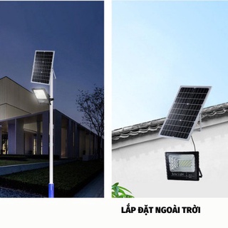 Đèn năng lượng mặt trời, đèn pha năng lượng vỏ nhôm chống bụi,chống nước ip66