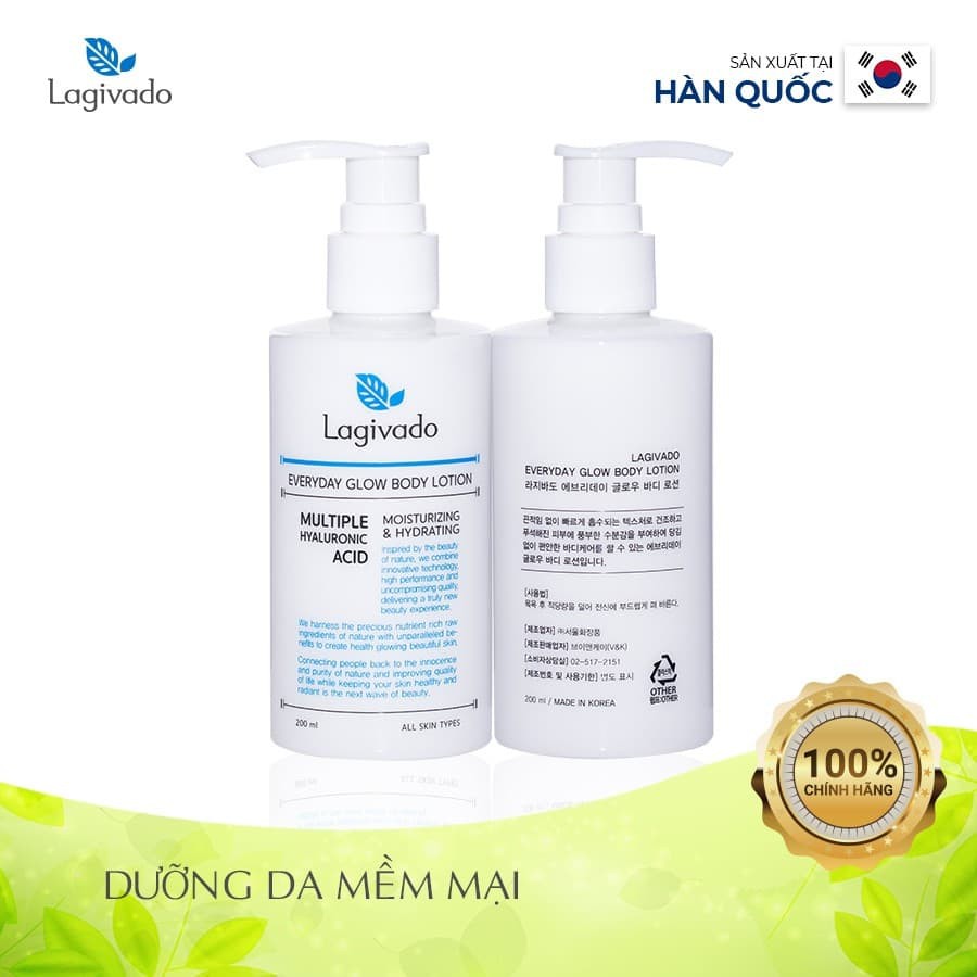 [ TẶNG 2 MIẾNG MẶT NẠ ] Kem dưỡng da toàn thân Body Lagivado 200ml | BigBuy360 - bigbuy360.vn