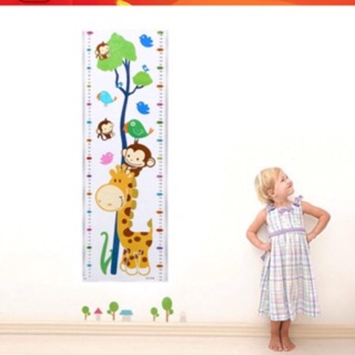 Decal dán tường thước đo chiều cao cho bé