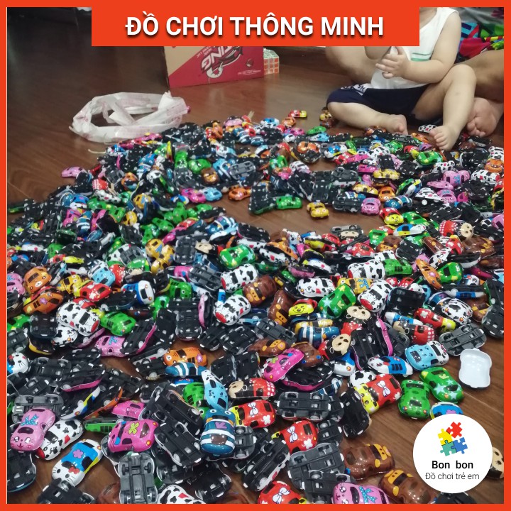 Ô tô mini vặn chạy đà nhiều màu sắc cho bé Bonkids toys