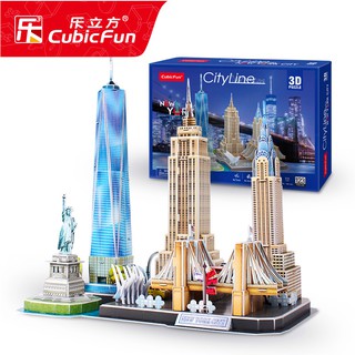 Mô hình lắp ghép 3D Cubic Fun cỡ lớn – Thành phố New York thu nhỏ