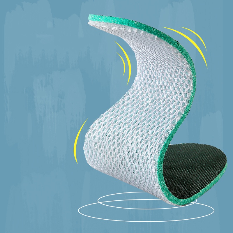 Miếng Lót Giày Bằng Xốp Lưới Thoáng Khí Thấm Hút Mồ Hôi Khử Mùi Hôi