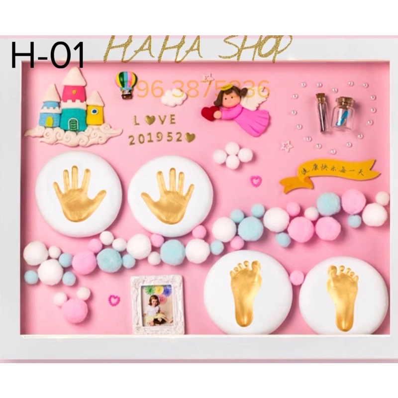 Khung in dấu tay chân cho bé