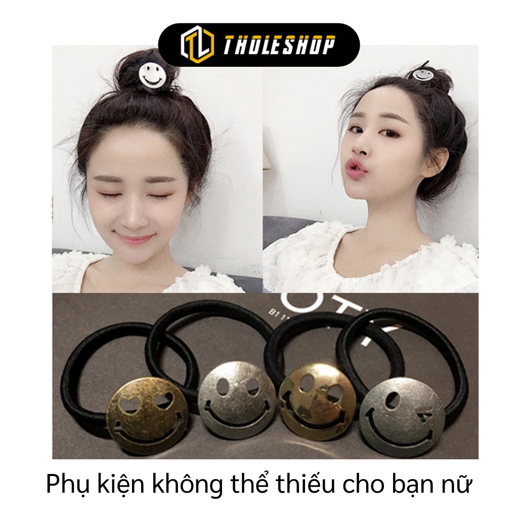 Dây Cột Tóc - Thun Buộc Tóc Hình Mặt Cười Ngộ Nghĩnh, Đơn Giản 5992