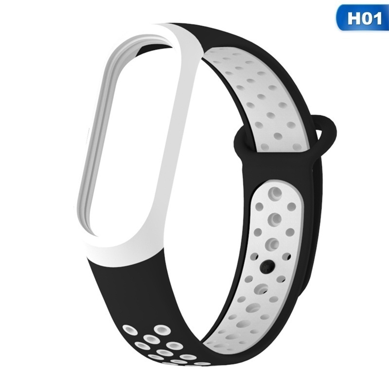 Dây đeo thể thao chất liệu silicone thiết kế độc đáo thay thế chuyên dụng cho xiaomi mi band 3 4