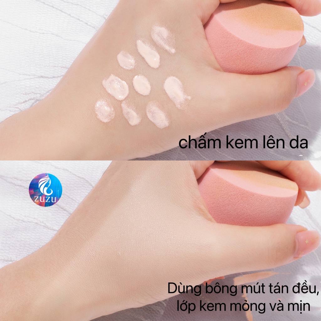 SET 3 MÚT TÁN KEM NỀN MỀM MỊN THẤM HÚT TỐT DỄ DÀNG TẠO LỚP NỀN MỎNG NHẸ LÂU TRÔI SamBeauty