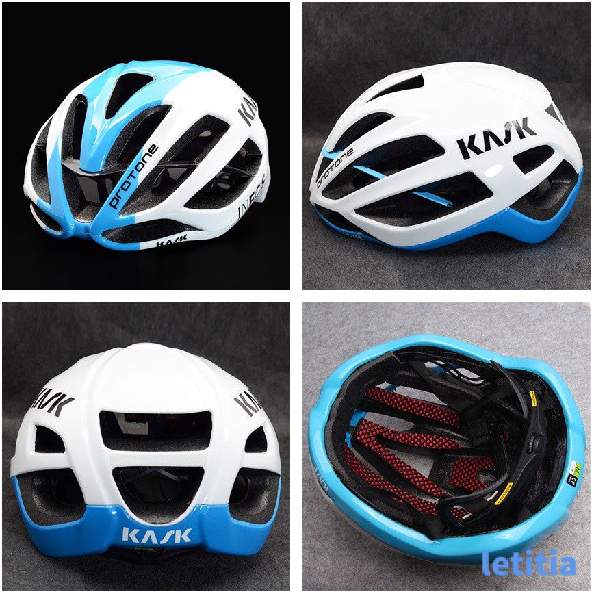 Kask Protone Unisex Mũ Bảo Hiểm Xe Đạp Đường Bộ Một Mảnh Thoáng Khí Đỏ Đô Mũ Bảo Hiểm Xe Đạp